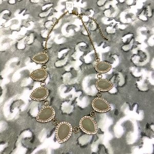 J crew gray statement necklace
